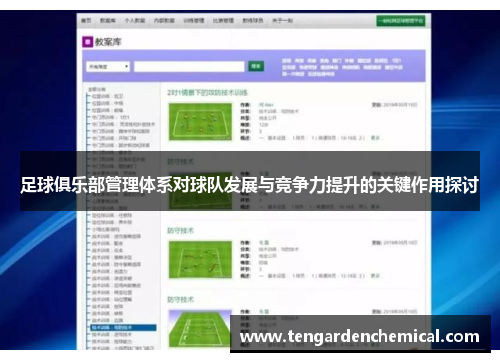 足球俱乐部管理体系对球队发展与竞争力提升的关键作用探讨